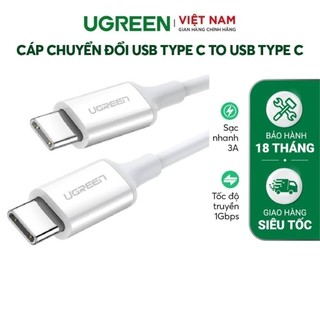 Cáp sạc nhanh Type C PD100W UGREEN US300|Sạc nhanh dòng Quick Charge 4.0 3.0 dòng 5A | Sạc và truyền dữ liệu | BH 18Thán