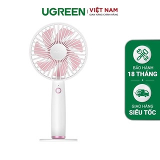 Quạt sạc tích điện mini cổng UGREEN 50724 USB type C cầm tay hoặc đặt bàn dung lượng 2500mAh