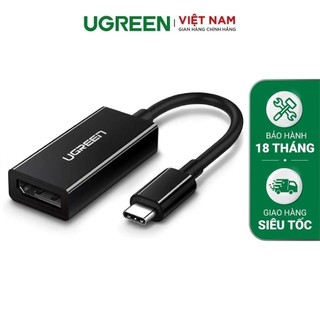 Cáp chuyển đổi UGREEN 50433 USB type C sang DisplayPort dài 15cm độ phân giải 4K*2K@60Hz