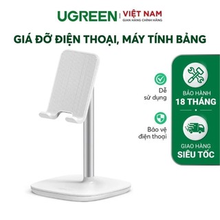 Giá đỡ điện thoại, máy tính bảng UGREEN LP177 chất liệu kim loại có thể xoay 45 độ - Hàng phân phối chính hãng