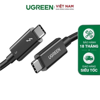 THUNDERBOLT 3 (USB Type-C Gen 3) truyền dữ liệu 40Gbps, xuất hình ảnh 5K60Hz, sạc 100W, dài 0.5-2m UGREEN US341