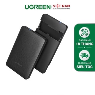 Hộp đựng ổ cứng 2.5 inch usb 3.0 lót đệm cực kì chắc chắn, vỏ abs bền bỉ dạng enclosure, chuẩn sata ugreen cm135 50208