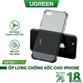 Ốp lưng chống sốc cho điện thoại iPhone 7/8/7Plus/8Plus/X UGREEN LP159 , chất liệu silicon