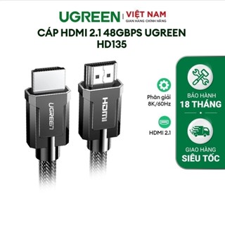 Cáp HDMI 2.1 48Gbps Ugreen HD135 Hỗ trợ phân giải 8K/60Hz | Sử dụng cho Xiaomi PS5 HUB USB | BH 18 tháng 1 đổi 1 70319