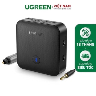 Bộ nhận và phát Bluetooth 5.0 hỗ trợ SPDIF Optical và atpX UGREEN CM144 70158