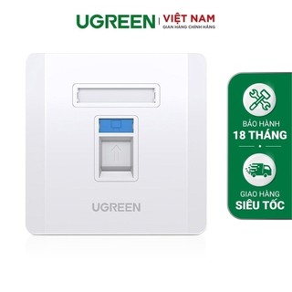 Mặt nạ mạng âm tường 1 cồng RJ45 UGREEN NW144 80180