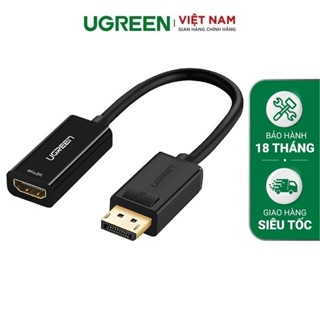 Cáp DisplayPort ra HDMI 4K Cao Cấp UGREEN MM137 - Hàng phân phối chính hãng - Bảo hành 18 tháng