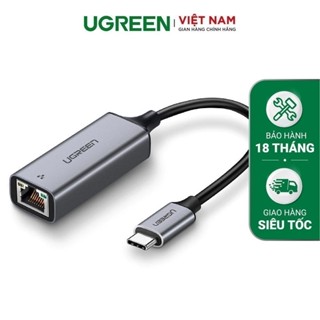 Cáp chuyển đổi USB-C/ USB-C & USB-A sang cổng mạng LAN 1Gbps RJ45 UGREEN CM199 - BH 18 tháng 1 đổi 1 50737 15638