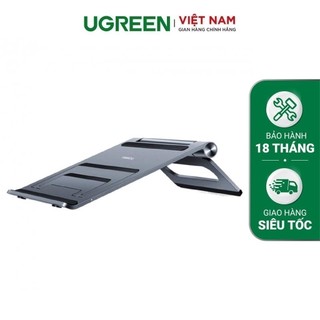 Giá đỡ máy tính, laptop UGREEN LP164 60170 chất liệu kim loại, bền chắc chắn, 3 nấc điều chỉnh độ cao