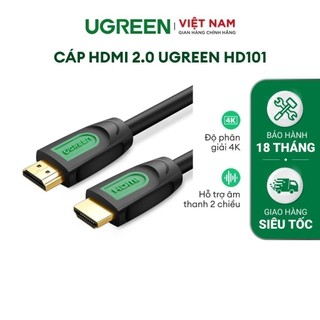 Dây HDMI 2.0 thuần đồng 100%, 19+1 UGREEN HD101