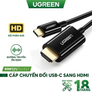 Cáp chuyển đổi USB-C sang HDMI UGREEN MM121 - Hàng phân phối chính hãng - Bảo hành 18 tháng