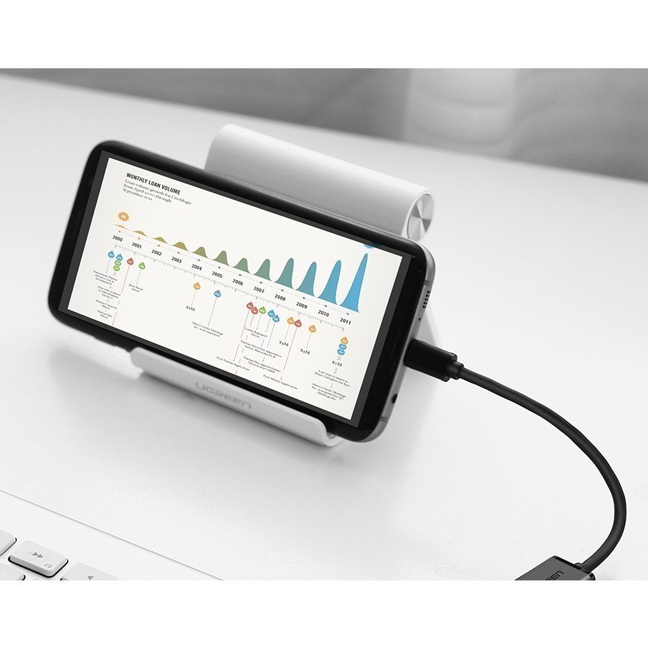 Dây Micro USB 2.0 OTG UGREEN US133 | Vỏ PVC cao cấp | Tốc độ truyền tải dữ liệu 480Mbps | Bảo hành 18 tháng | BigBuy360 - bigbuy360.vn
