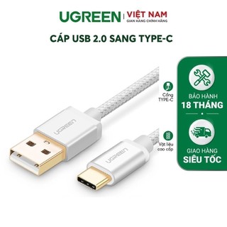 Cáp sạc Type C UGREEN US174 | Sạc ổn định dòng 3A | Khả năng tương thích rộng | Bảo hành 18 tháng 1 đổi 1