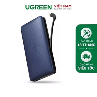 Pin sạc dự phòng cho iPad iPhone, điện thoại khác... UGREEN PB102 Pin Li-Po dung lượng 10.000mAh