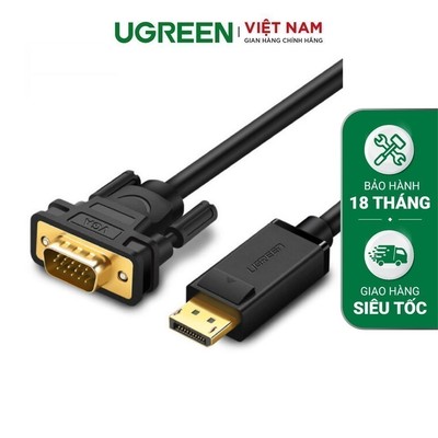 Dây chuyển đổi DisplayPort sang VGA hỗ trợ phân giải 1920x1200 dài 1m UGREEN DP105