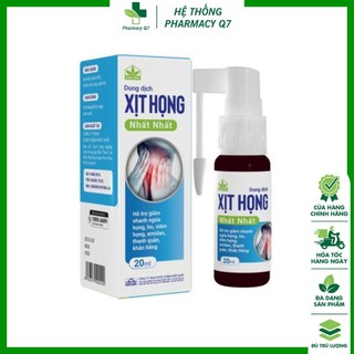 XỊT HỌNG NHẤT-NHÂT CHAI 20ML