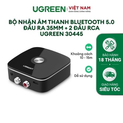 Bộ nhận âm thanh Bluetooth 5.0 đầu ra 3,5mm + 2 đầu RCA UGREEN 30445