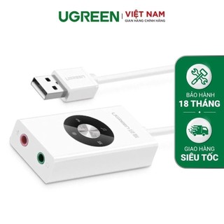 Cáp chuyển usb 2.0 sang 2 cổng 3.5mm ugreen 30448