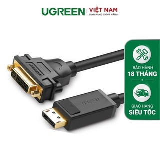 Cáp chuyển đổi displayport male to dvi female - dài 15cm - ugreen 20405 -
