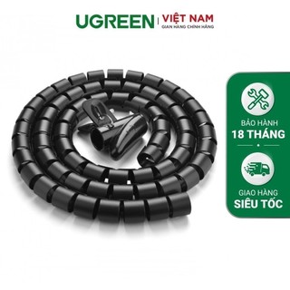 Dây xoắn PE hỗ trợ bảo vệ các loại dây cáp dài 5m UGREEN LP121 30820 (ĐEN)