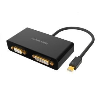 Cáp chuyển đổi 3 trong 1 mini displayport sang hdmi,dvi và vga ugreen md109 10440