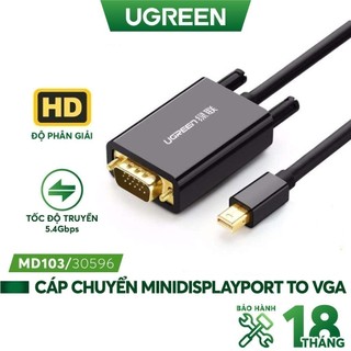 Cáp chuyển đổi mini displayport sang vga dài 1,5m ugreen md103 10410