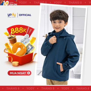 Áo khoác gió trẻ em YODY 3C Pro kid có mũ cản gió nhiều màu AKK6030