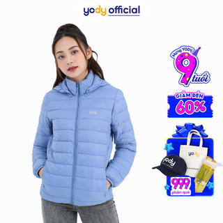 Áo phao nữ yody siêu nhẹ có mũ form ôm nhẹ nhàng giữ ấm tốt - phn5000 nph4