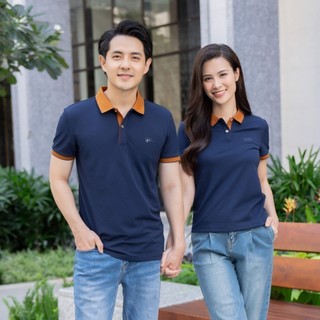 Combo áo polo nam  nữ YODY chất liệu cafe thoáng mát mềm mịn nhiều màu APM3635 APN3700
