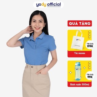 Áo Polo YODY Nữ Cotton malange sợi xe APN4142