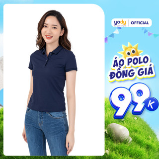 [ĐỒNG GIÁ] Áo polo Yody nữ chất liệu cafe bo trơn thấm hút mềm mịn APN4388