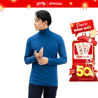 Áo thun YODY dài tay giữ nhiệt mặc thu đông chất cotton mềm mịn ATM5149
