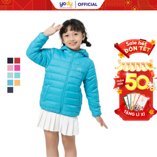  Áo phao 3S trẻ em YODY siêu nhẹ ấm áp nhiều màu có mũ dễ thương PHK5001