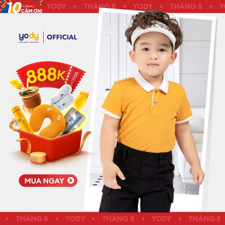 Áo polo kid Yody áo phông cộc tay cổ bẻ cho bé vải cotton cafe APK5179