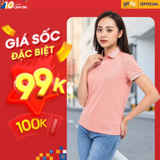 [ĐỒNG GIÁ] Áo thun polo nữ YODY Coolmax 02 ngắn tay có cổ thông thoáng hút ẩm tốt - APN3724
