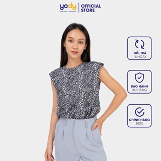 [Đồng giá] Áo thun Nữ YODY mềm mịn đệm vai họa tiết da beo cá tính thoáng mát ATN4502