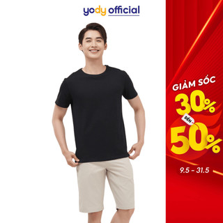  Áo thun YODY nam phông cộc tay, cổ tròn, vải cotton siêu mát, mềm mịn TSM5289 MTS3