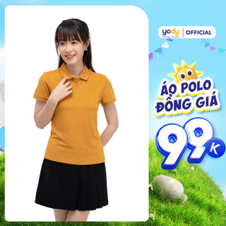 [ ĐG 99K - Không đổi trả] Áo Polo Nữ Yody vải mắt chim in logo APN5308
