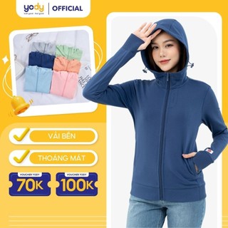 Áo chống nắng Yody nữ áo khoác nắng chống tia UV mềm mịn thoáng mát - ACN6008