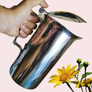 V- Ca INOX 2 Lít có nắp dùng pha chế, định lượng rót bia, trà đá, nước, cà phê, đựng súp lẫu