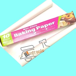 V- Giấy nướng bánh, giấy nến lót bánh để nướng chống dính khổ ngang 30cm. dài 10m/ 5m - dụng cụ làm bánh, nấu ăn