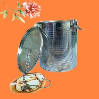 V- Lọc Trà lọc Gia Vị size Lớn 14cm. INOX có móc treo tiện dụng. Dùng pha chế, hầm xương