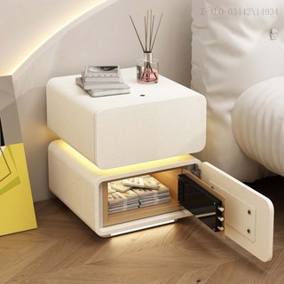 W7KV Tủ Đầu Giường Thông Minh Két Sắt Tích Hợp Gia Dụng Đơn Giản Hiện Đại Đa Chức Năng Phòng Ngủ Không Dây