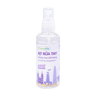 Xịt rửa tay Pharmacity khô hương hoa oải hương