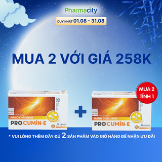 Thực phẩm Pharmacity bảo vệ sức khỏe viên nghệ Procumin-E