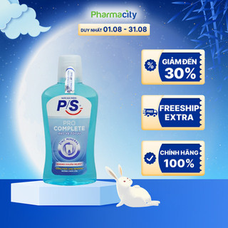Nước súc miệng P/s hỗ trợ kháng khuẩn Mouthwash Pro Complete