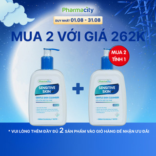 Sữa rửa mặt Pharmacity dịu nhẹ Sensitive Skin Cleanser (500ml)