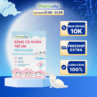 Băng cá nhân trẻ em Pharmacity (10 miếng/hộp)
