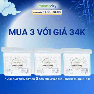Tăm bông Pharmacity thân giấy thân thiện với môi trường