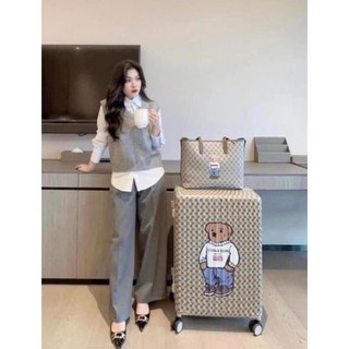 Áo gile len zaza màu xám nâu cho nữ mới